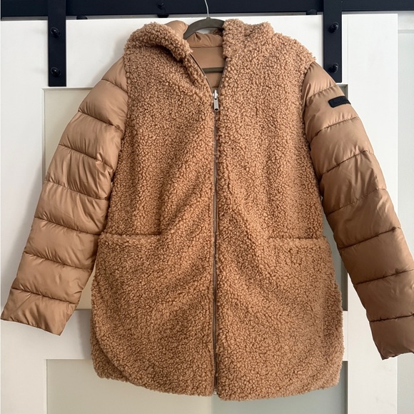 Sam Edelman Mix Media Faux Sherpa Reversible Jacket - Picture 7 of 10